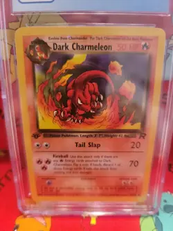 2000 Pokemon 1st Edition Dark Charmeleon 32/82 Team Rocket CGC 8.5 (PSA BGS) - Image 2