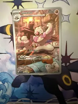 2025 Pokemon TCG English SV Black Bolt Gurdurr 126/086 Illustration Rare ENGLISH - Image 1