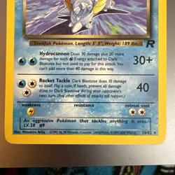 Pokemon TCG Dark Blastoise 20/82 Rare Non-Holo Lp To VNM Condition - Image 3