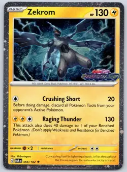 Zekrom Cosmos Holo Paradox Rift Stamped Promo 066/182 (NM) - Pokemon TCG - Image 1