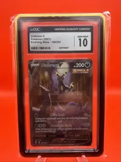 🔥 Pokemon TCG - Umbreon V Alt Art - Evolving Skies - CGC 10 w/ Hard Case ⁉ - Image 1