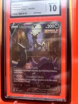 🔥 Pokemon TCG - Umbreon V Alt Art - Evolving Skies - CGC 10 w/ Hard Case ⁉ - Image 2