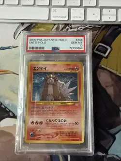 Pokemon Japanese Awakening Legends Holo Entei #244 PSA 10 Gem Mint - Image 1