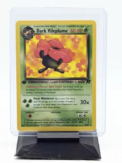 Pokemon Dark Vileplume TCG 30/82 1st Edition Non Holo - Image 1