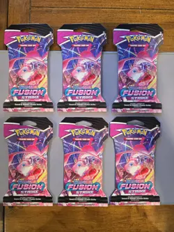 Pokemon Fusion Strike Sleeved Booster Packs X6 - Image 1