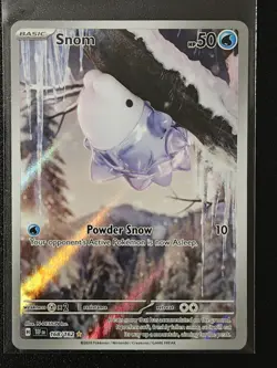 Snom 168/162 Illustration Rare IR Pokemon TCG Sv05 Temporal Forces NEAR MINT NM - Image 1