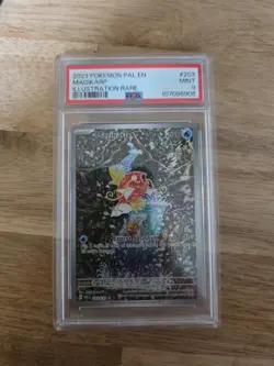 Pokemon Magikarp 203/193 Paldea Evolved Illustration Rare 203 MINT PSA 9 - Image 1