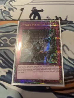 Yugioh Evenly Matched Quarter Century Secret Rare RA01-EN074 Near Mint - Image 1