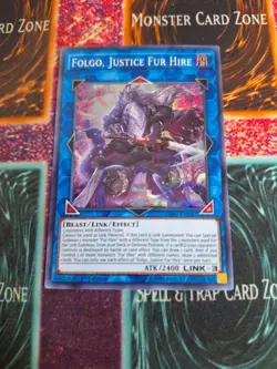 Yu-Gi-Oh! Folgo, Justice Fur Hire SOFU-EN047 Super Rare 1st Edition Near Mint - Image 1