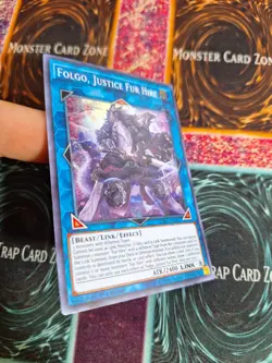Yu-Gi-Oh! Folgo, Justice Fur Hire SOFU-EN047 Super Rare 1st Edition Near Mint - Image 2