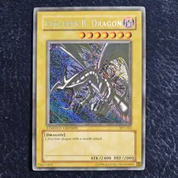 MISPRINT Red-Eyes B. Dragon BPT-005 2002 Reverse Holo Foil Limited Edition NM/LP - Image 2