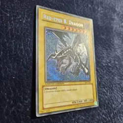 MISPRINT Red-Eyes B. Dragon BPT-005 2002 Reverse Holo Foil Limited Edition NM/LP - Image 3
