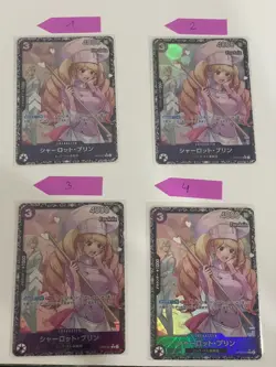 Set of 4 Charlotte Pudding OP08-067 R Flagship "For Asia" - ONE PIECE Card Game - Image 1