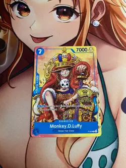 One Piece TCG - Monkey.D.Luffy P-043 (2nd Anniversary Stamped Promo) - English - Image 1