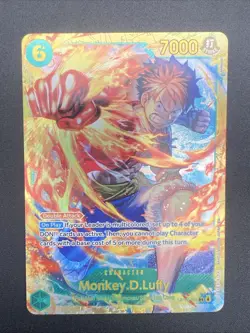 Monkey D. Luffy OP13-118 SEC Secret Rare Carrying On His Will One Piece TCG NM - Image 1