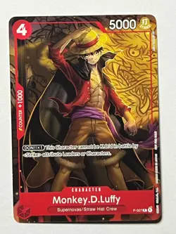 Monkey.D.Luffy P-007 PROMO Tournament Pack Vol. 1 One Piece English - Image 2