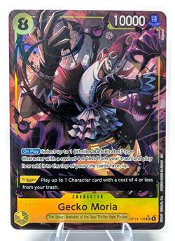 One Piece The Azure Sea’s Seven Gecko Moria OP14-104 SR Alt Art English - Image 1