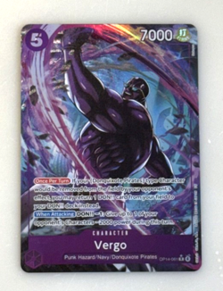 One Piece #OP14-061 Vergo Rare (Alternate Art) The Azure Sea's Seven Foil - Image 1