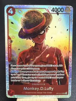 One Piece TCG Monkey.D.Luffy OP12-015 Super Rare Foil Near Mint English R - Image 1