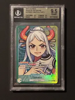 Yamato OP06-022 Leader Alt Art Wings of the Captain One Piece BGS 9.5 - Image 1