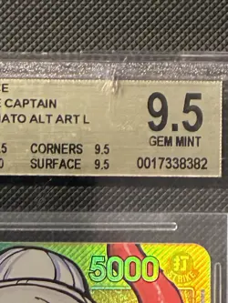 Yamato OP06-022 Leader Alt Art Wings of the Captain One Piece BGS 9.5 - Image 3