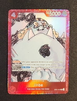 JINBE OP01-014 ALT, 2023 ONE PIECE CARD GAME, FILM RED PREMIUM CARD COLLECTION - Image 1