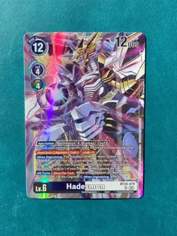 1x BT24-079 Hadesmon Time Stranger Digimon Card Game x1 - Image 1