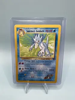Sabrina's Golduck 30/132 Pokemon Card TCG Gym Challenge LP Vintage 2000 - Image 1