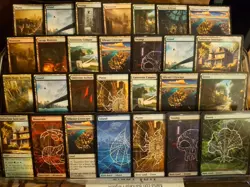 Magic the Gathering Spider-Man Trading Card Lot of 103 Land Cards - Image 3