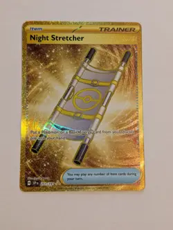 Pokemon TCG Night Stretcher Gold Hyper Rare Card 251/191 Surging Sparks - Image 1