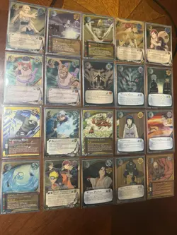 Naruto CCG Foil Card Lot (20) All Foils NM Most Are 1st Addition - Image 1