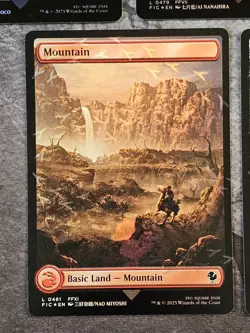 MTG Magic Final Fantasy FOIL Chocobo Track Lands Full Art Variants 5 Card Lot - Image 5