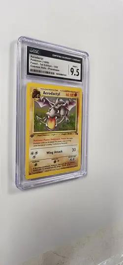 CGC 9.5 Pokemon Card: 1st Edition Aerodactyl Cosmos Holo Prerelease 1/62 - Image 3