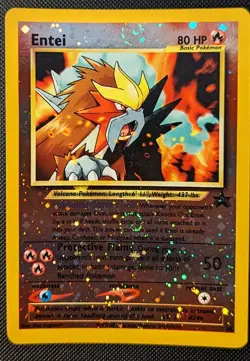 Pokemon Card Entei Black Star Movie Promo #34 SEALED 2001 Reverse Holo READ DESC - Image 1