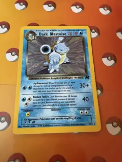 Pokemon TCG Dark Blastoise Holo & Non Holo Set Of 2 Cards - Image 1