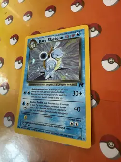 Pokemon TCG Dark Blastoise Holo & Non Holo Set Of 2 Cards - Image 2