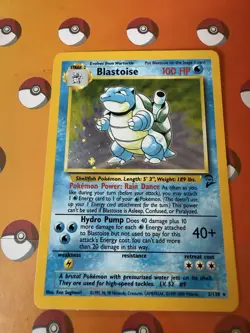 1999 Blastoise Holo Foil Rare Pokemon TCG Card Base Set 2, WOTC, 2/130 - Image 1