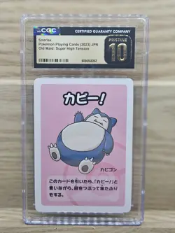 Snorlax Japanese 2023 Old Maid Graded CGC Pristine 10 Pokemon Playing Card - Image 1