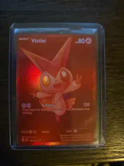 Victini 171/086 Black Bolt Red Monochrome Pokemon TCG Card NM Condition - Image 1