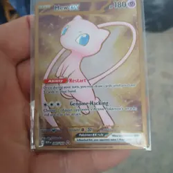 Pokemon TCG Mew EX Metal Gold NM 205/165 Scarlet & Violet 151 Promo Card A - Image 1