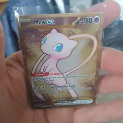 Pokemon TCG Mew EX Metal Gold NM 205/165 Scarlet & Violet 151 Promo Card A - Image 3