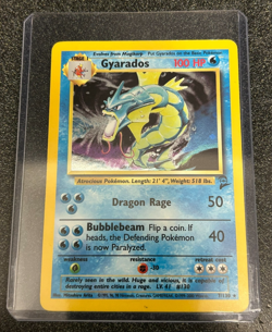Pokemon TCG Base Set Gyarados Holo Unlimited Rare Card 7/130 - LP/MP - Image 2