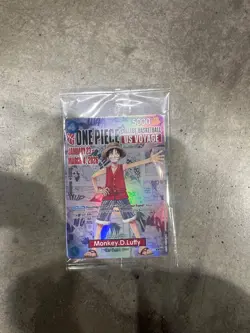 [PRESALE] One Piece Monkey D. Luffy US Voyage College Basketball Promo Card - Image 1