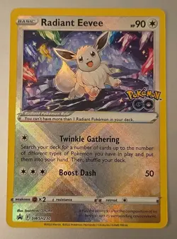 Radiant Eevee 2022 SWSH230 SWSH: Sword & Shield Promo Cards Holo Pokemon TCG - Image 1