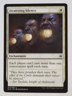 Deafening Silence 010/269 Throne of Eldraine Magic The Gathering MTG Card LP - Image 1