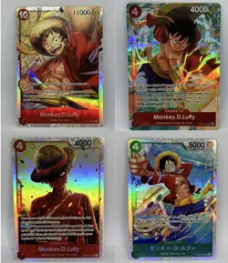 Monkey D. Luffy SR Bundle - 4 Cards - Alt Art Included | One Piece TCG - Image 1
