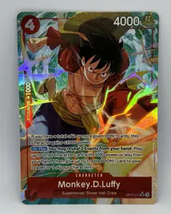 Monkey D. Luffy SR Bundle - 4 Cards - Alt Art Included | One Piece TCG - Image 2