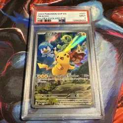 Pokemon TCG Pikachu 027 Promo Holo PSA 9 Sv: Scarlet & Violet Promo Cards - Image 1