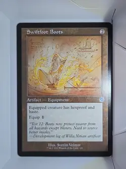 Swiftfoot Boots - U121 - MTG - The Brothers' War: Retro Frame Artifacts (BRR) - Image 1