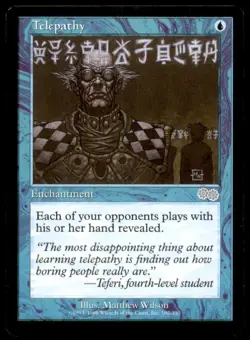 Telepathy LP Light Play Magic 2010 MTG [8346] - Image 1